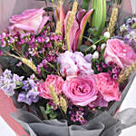 Elegant Pink Flowers Bouquet