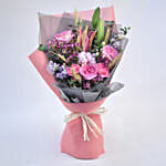 Elegant Pink Flowers Bouquet