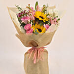 Joyous Mixed Flowers Bouquet