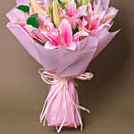 Passionate Oriental Pink Lilies