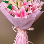 Passionate Oriental Pink Lilies