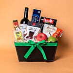 Red Wine N Cookies Gift Hamper