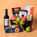 Red Wine N Cookies Gift Hamper