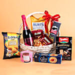 Sparkling Juice Snacks Basket