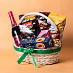 Sparkling Juice Snacks Basket