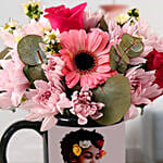 Ravishing Mixed Flowers In Personalised Mug