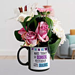 Exotic Mixed Flowers In Awesome Today Mug
