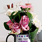 Exotic Mixed Flowers In Awesome Today Mug