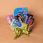 Choco Loaded Wooden Basket