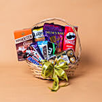 Delicious Chocolates Brown Willow Basket
