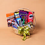 Delicious Chocolates Brown Willow Basket