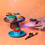 Happy Diwali Cupcakes 6 Pcs