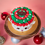Jolly Christmas Vanilla Raspberry Cake