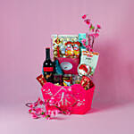 Festive Wishes Leather Gift Basket