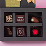 Artistic Happy Birthday Chocolate Box 6 Pcs