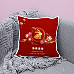 Chinese New Year of The Rabbit Printed Cushion