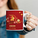 Chinese New Year of The Rabbit Printed Cushion & Mug