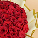 50 Valentine Roses Bouquet