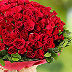 Bouquet Of 100 Roses For Vday