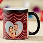 Personalised Heart Effect Magic Mug