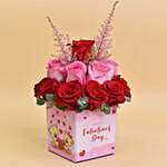 Valentines Day Roses Vase