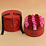 Roses Love Box For Valentine With Table Top