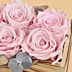 Lovely Forever Roses In a Cart For Valentine