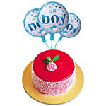 Sweet Mini Mousse Cake With It's A Boy Balloons Set