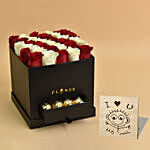Love Floral Roses with Chocolates For Valentine And Table Top