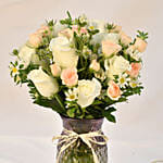 Radiant Love Medley Arrangement in Crystal Embrace Vase