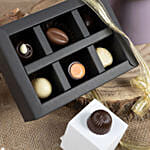 Red Forever Rose and Assorted Chocolate Box for Valentine
