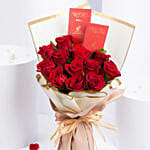 12 Roses and Chocolates Bouquet