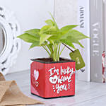 Money Plant In Lucky To Have You Glass Pot Hand Delivery