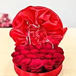 20 Red Roses in Red Box