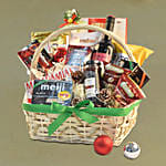 Wine & Delightful Treats Christmas Basket