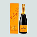 Happy Father's Day Black Forest Cake With vauve Clicquot