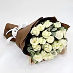 Serene 20 White Roses Bunch