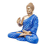 Gold Toned Navy Blue Handcrafted Buddha Showpiece