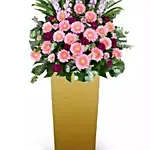 Pink N Purple Flower Stand