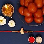 Sneh Antique Ganesha Rakhi & Gulab Jamun