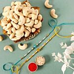Sneh Vibrant Set Of 2 Pearl Rakhi & Cashews