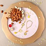 Sneh Butterfly Bhaiya Bhabhi Rakhi & Almonds