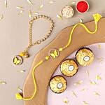 Sneh Butterfly Bhaiya Bhabhi Rakhi & Ferrero Rocher