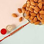Sneh Elegant Gold Rakhi & Almonds