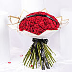 99 Valentines Red Roses Bouquet