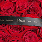 99 Valentines Red Roses Bouquet