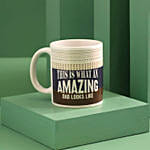 Amazing Dad White Ceramic Mug