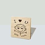 Artificial Roses Red Teddy Bear With I Love You Table Top For Valentine