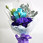 Blue Rose Eustoma Blossom Bunch