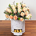 Box Arrangement of 30 Roses